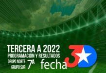 3era A – 7ta Fecha – Programación – Resultados Grupos Sur – Norte