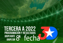 3era A – 8ta Fecha – Programación – Resultados Grupos Sur – Norte