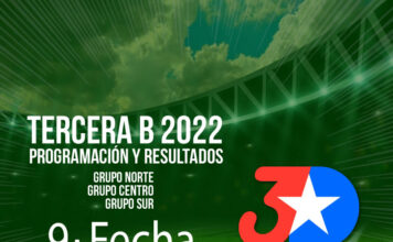 3era B – 9ta Fecha – Programación – Resultados Grupos Sur – Centro – Norte