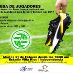 Prueba de Jugadores 3ª B: Ferro Lampa