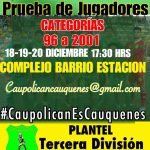 Prueba de Jugadores Club Deportivo Caupolican